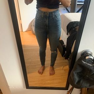 Madewell high rise skinny jeans